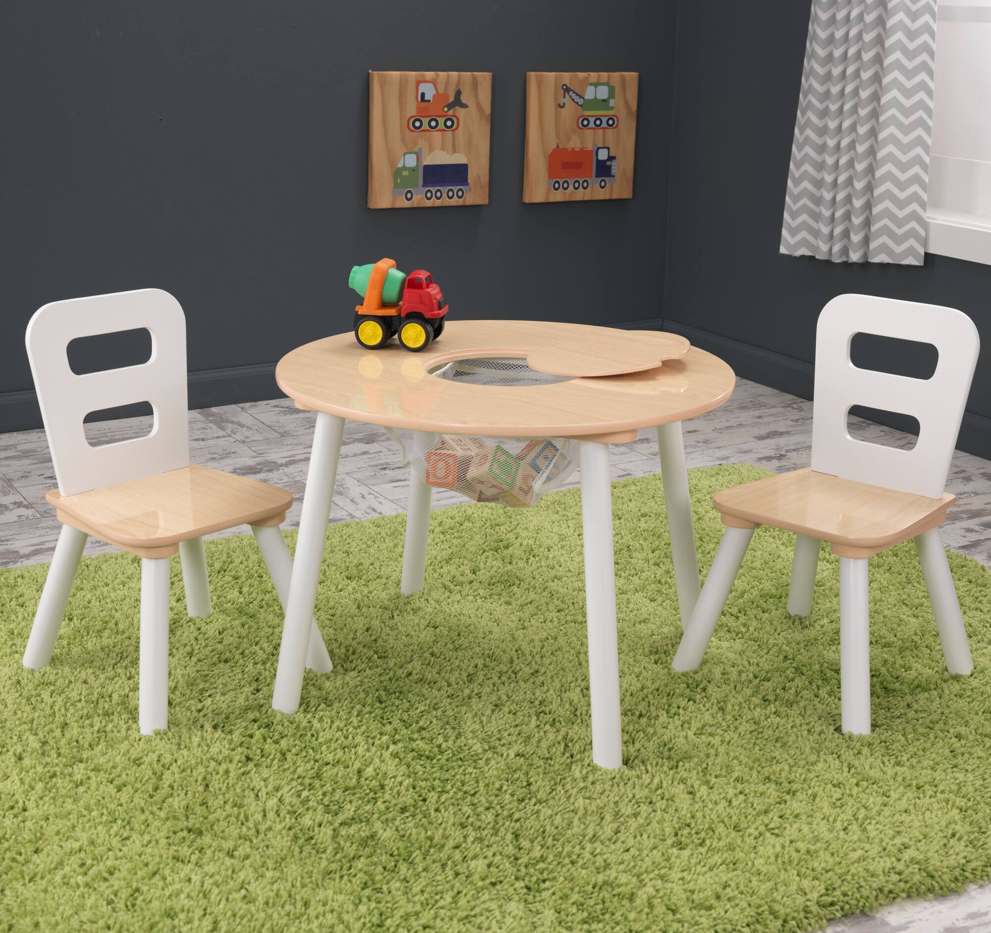 KidKraft Round Storage Table & Chair Set